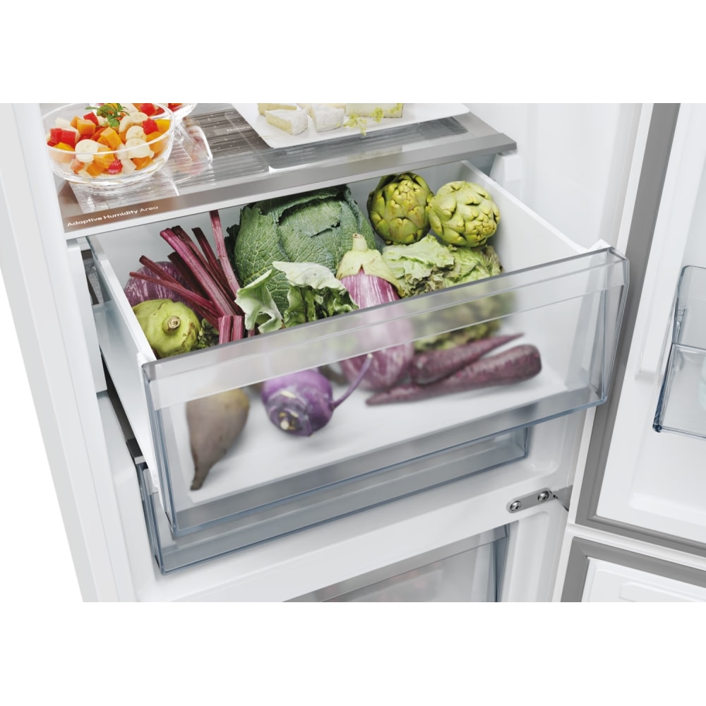 Combina frigorifica Candy ECN4CQTEW186, No Frost, 355 l, H 185 cm, Clasa E, Wi-Fi, Alb