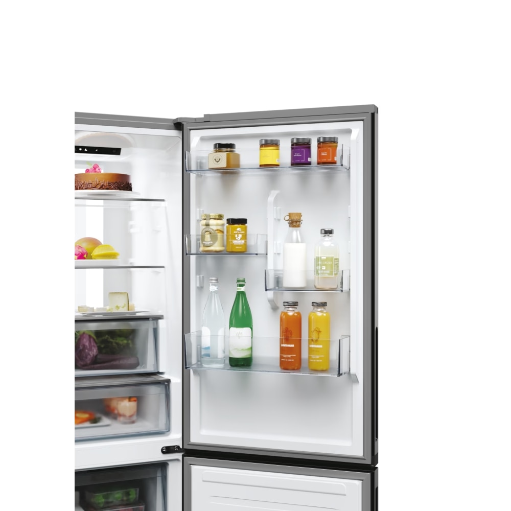 Combina frigorifica Candy ECN4CQTEW186, No Frost, 355 l, H 185 cm, Clasa E, Wi-Fi, Alb