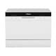 Masina de spalat vase Hansa compacta ZWM556WH Hansa, Capacitate 6 seturi, Numar programe 5, Clasa energetica F, Cos tacamuri, Motor Universal, 49db