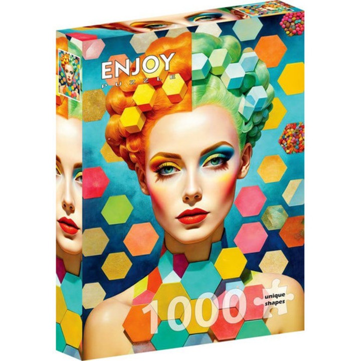Насладете се на пъзел от 1000 части - Hexa Portrait (2345)