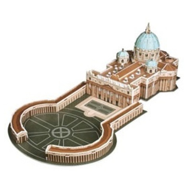 Пъзел 3D CubicFun C244 - Мини базилика Свети Петър - 56 части