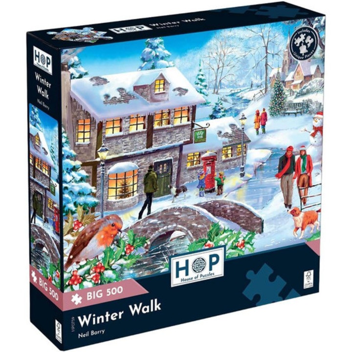 House of Puzzles 500 db-os XXL puzzle - Winter Walk (HP0759)