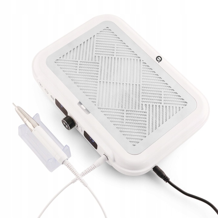 Freza unghii, QSKY, 2 în 1, 170W, alb, dimensiuni 31x22x4,4cm, set complet cu suport