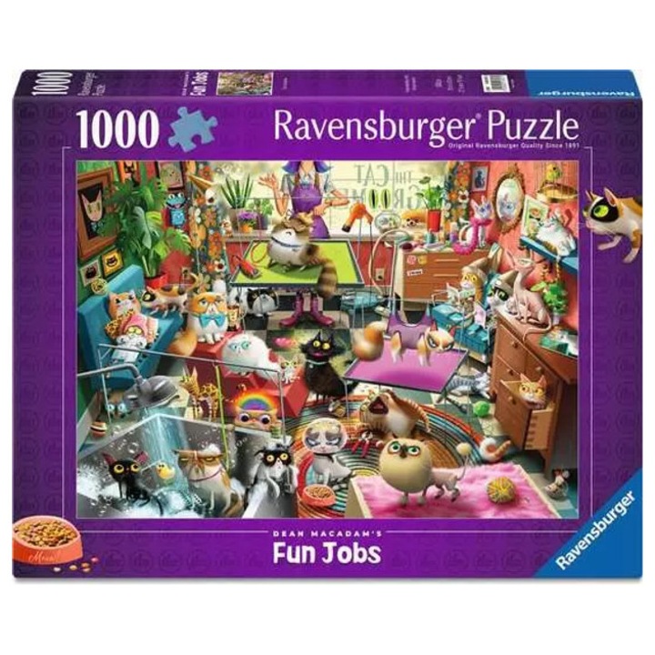 Ravensburger 1000 piese puzzle - Îngrijitor de pisici (12001857)