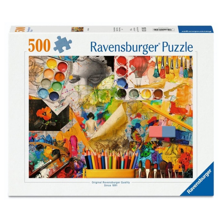 Ravensburger puzzle 500 piese - Studio de artă (12001845)