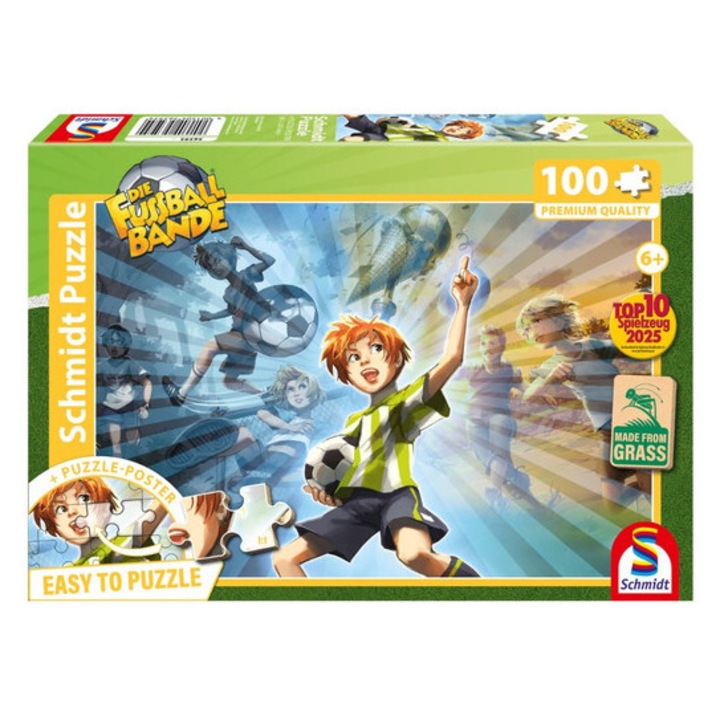 Schmidt puzzle 100 de piese - Die Fussballbande - Spirit de luptă (56595)
