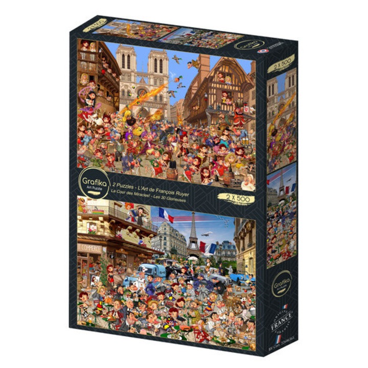 Grafika Art 2 x 500 db-os puzzle - The art of François Ruyer (33802)