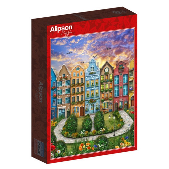 Puzzle Alipson 1000 piese - Satul Curcubeu (50302)