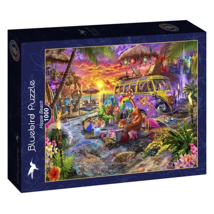 Пъзел Bluebird от 1000 части - Hippie Beach (91172)