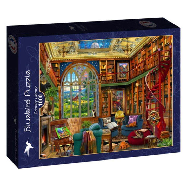 Bluebird 1000 piese puzzle - Biblioteca de țară (91156)