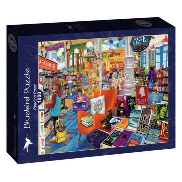 Пъзел Bluebird 1000 части - Читалня (91155)