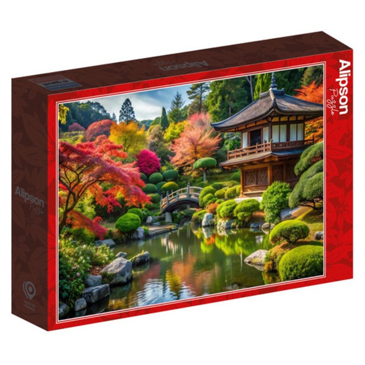 Puzzle Alipson 500 piese - Grădină japoneză frumoasă (50297)
