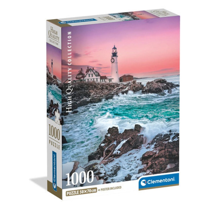 Puzzle Clementoni 1000 piese - Prima zăpadă la Portland Head (37112)