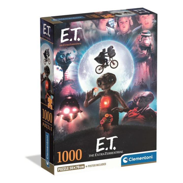 Clementoni puzzle 1000 piese - Filme Cult - E.T. (37516)