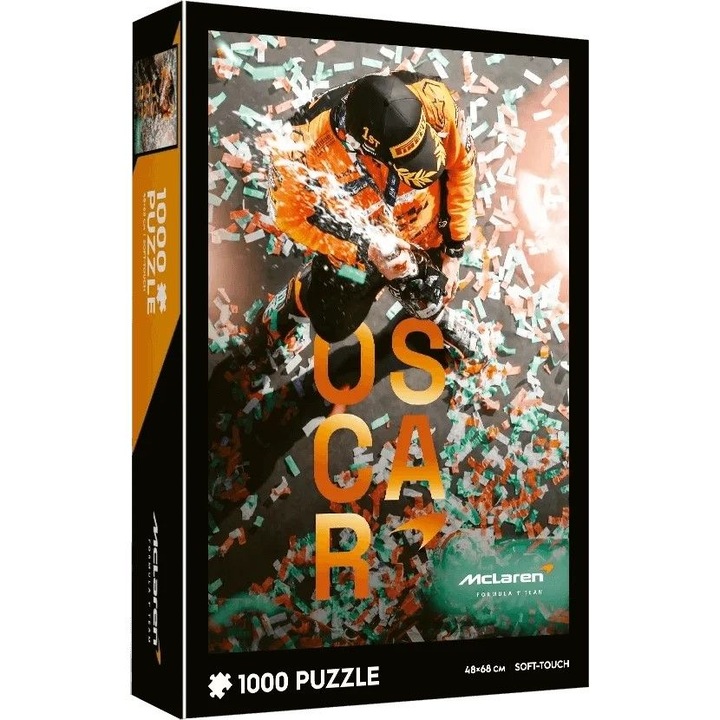 Puzzle Trefl Soft Touch, Formula 1: McLaren, Oscar Piastri Maiden Grand Prix, 1000 piese
