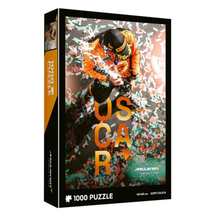 Puzzle Trefl 1000 piese Soft-Touch - Formula 1, McLaren - Oscar Piastri - Maiden Grand Prix (F1-1005256)