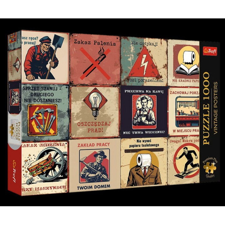 Trefl 1000 piese Premium Plus puzzle - Afișe Vintage (12123)