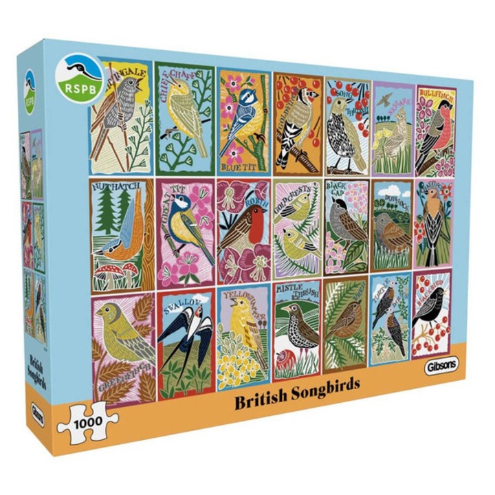 Puzzle Gibsons 1000 piese - RSPB British Songbirds (G7180)