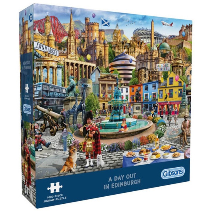 Puzzle Gibsons 1000 piese - O zi în Edinburgh (G6461)