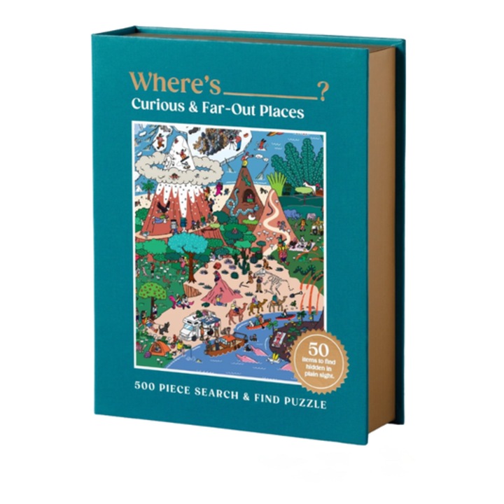 Galison 500 piese puzzle Caută și Găsește - Unde-i .....? Locuri Curioase și Îndepărtate (82275)