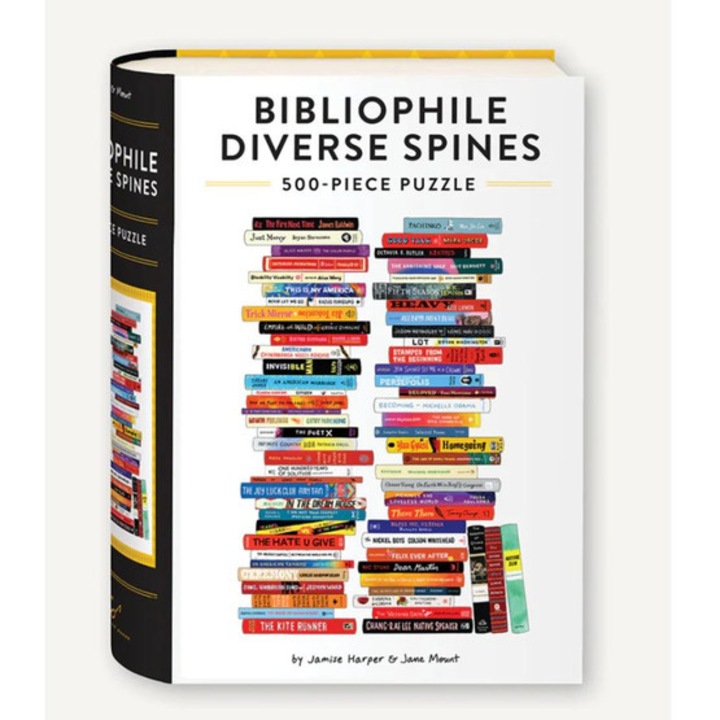 Chronicle Books 500 db-os puzzle - Bibliophile Diverse Spines (19882)