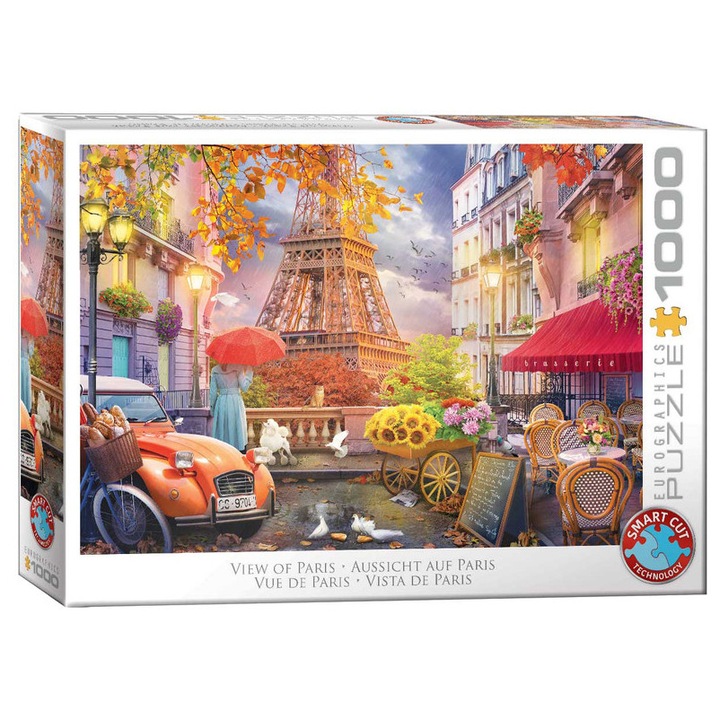 Пъзел Eurographics 1000 части - Изглед към Париж от Катерина (6000-6169)