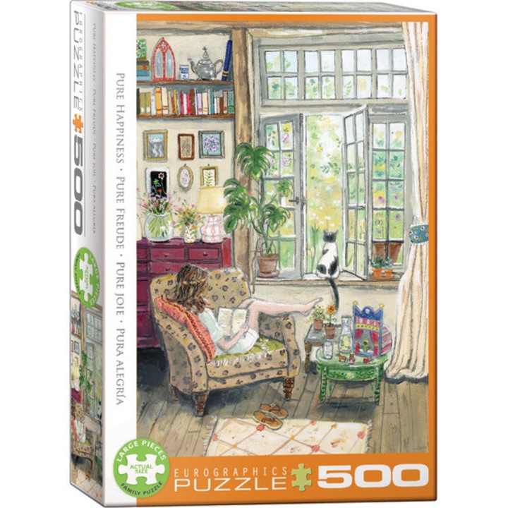 Пъзел Eurographics 500 части XXL - Pure Happiness от Гуен ван Книпенберг (6500-6181)