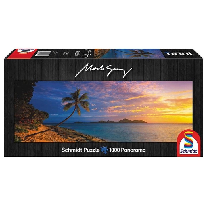 Schmidt 1000 piese puzzle panoramic - Tokoriki Island Sunset (59866)