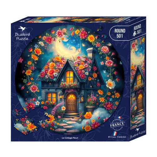 Puzzle Bluebird 501 piese - Le Cottage Fleuri (91148) - eMAG.ro