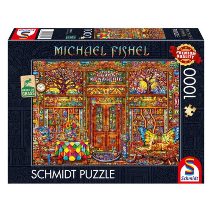 Schmidt 1000 piese puzzle - Menajeria de sticlă, Michael Fischel (58614)