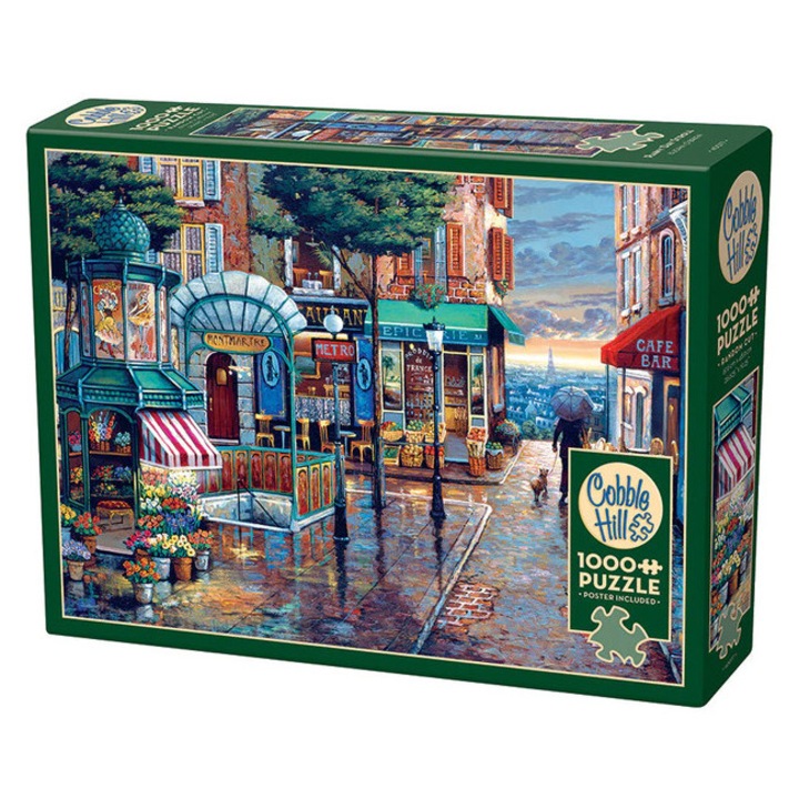Cobble Hill 1000 piese puzzle - Plimbare în zi ploioasă (40077)