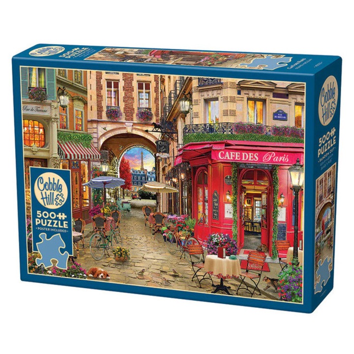 Puzzle Cobble Hill 500 piese - Cafe des Paris (45033)