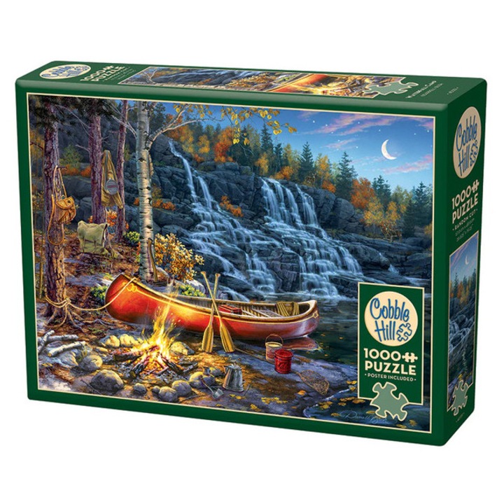 Puzzle Cobble Hill 1000 piese - Tabăra Cascada (40351)