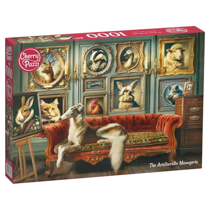 Puzzle CherryPazzi 1000 piese - Menajeria Aristocratică (31377)