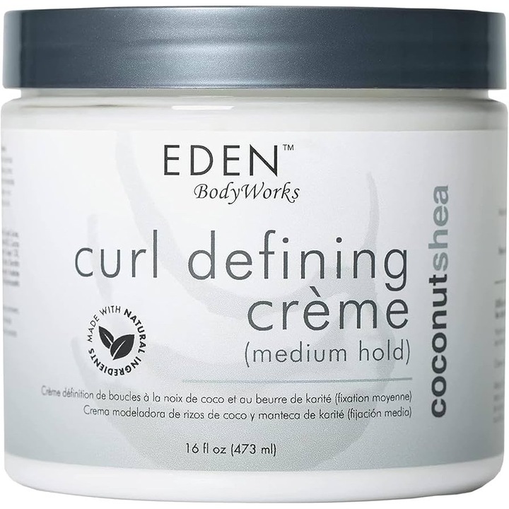 Crema pentru definirea buclelor cu nuca de cocos si shea, Eden Body Works, 473ml