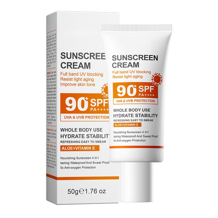 Crema protectie solara, SPF 50, non-grasa, potrivita pentru piele sensibila, 100ml