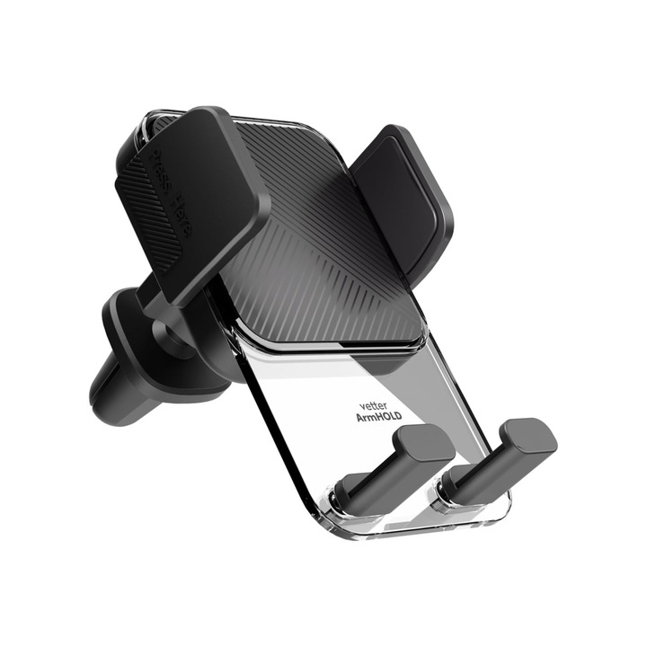 Suport Auto Vetter ArmHOLD, Universal pentru Grila de Ventilatie, Fixare Sigura, Compatibil cu Telefoane de pana la 7"