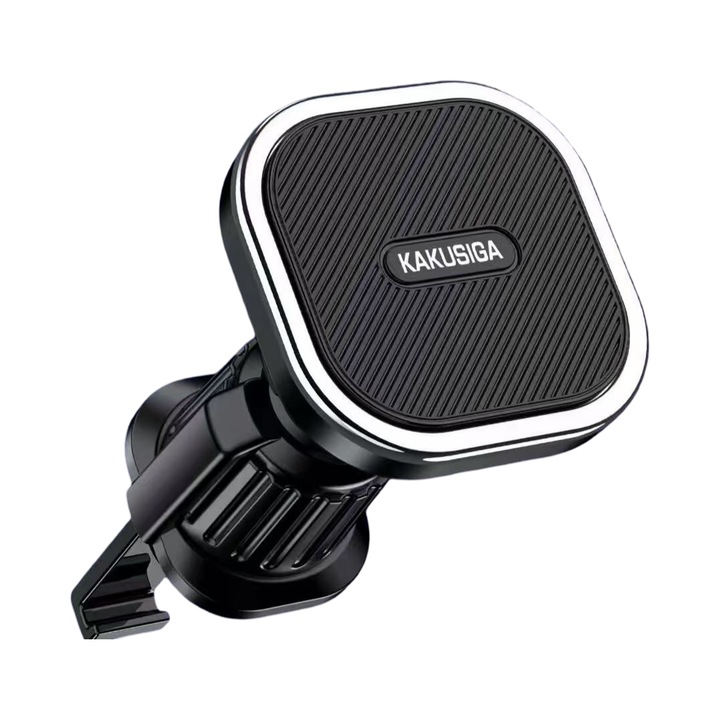 Suport Auto KakuSiga KSC-1736, Negru, Fixare Magnetica, Rotire 360, Compatibil sau Universal