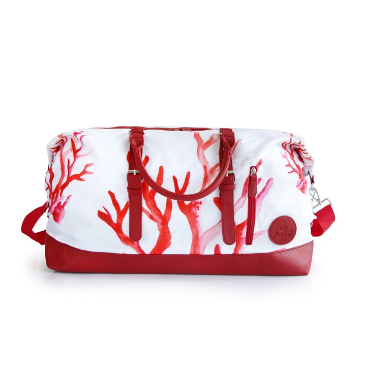 AnemosS Coral utazótáska, 50L, 22x10x14 in, sok zsebbel