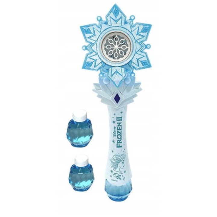 Aparat baloane de săpun, 2 lichide, albastru, 34,5x11x11cm