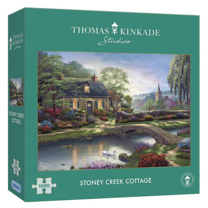 Puzzle Gibsons 1000 piese - Thomas Kinkade Stoney Creek Cottage (G6377)