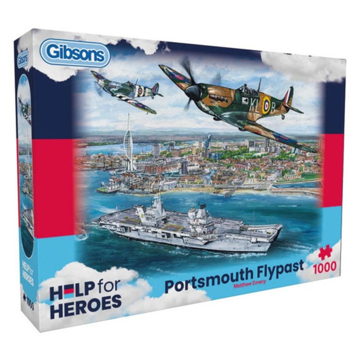 Puzzle Gibsons 1000 piese - Portsmouth Flypast (G7137)