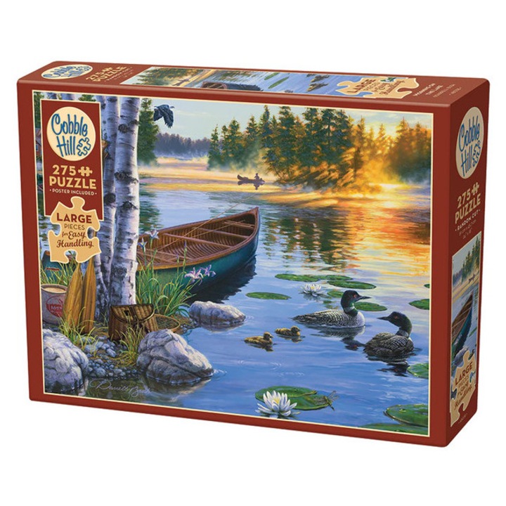 Cobble Hill 275 piese puzzle Easy Handling - Dimineață pe lac (48038)
