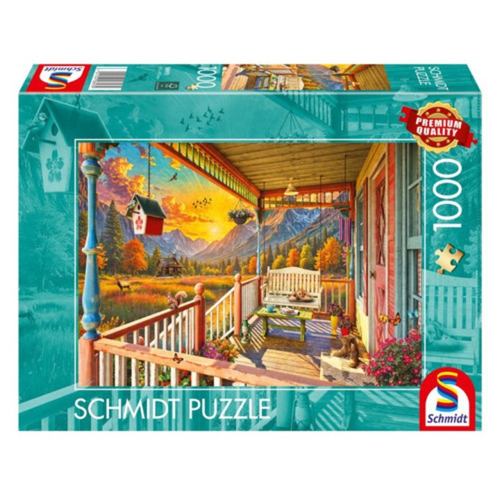 Schmidt puzzle 1000 piese - Verandă montană (58893)