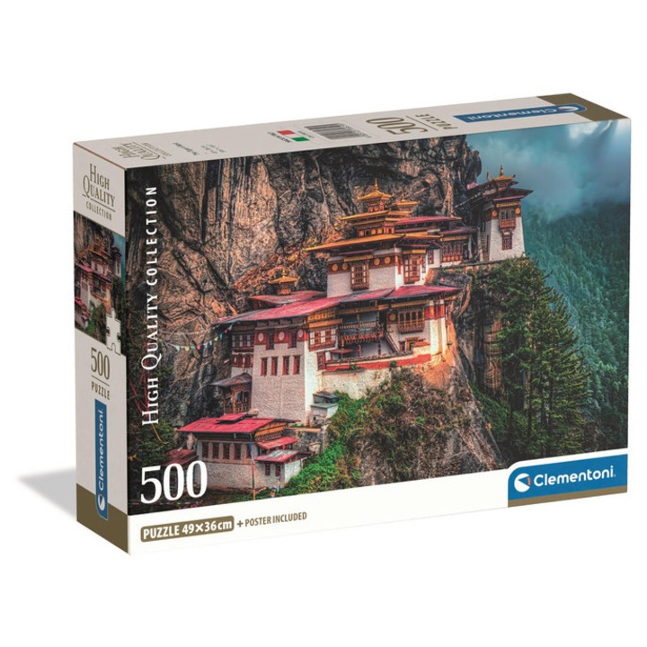 Clementoni puzzle 500 piese - Cuibul Tigrului (35619)