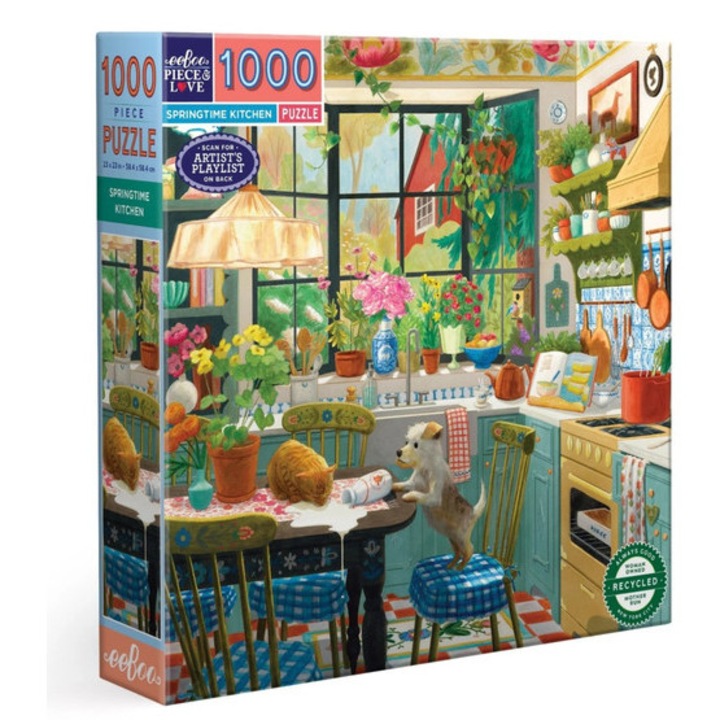 Puzzle EeBoo 1000 piese - Springtime Kitchen (PZT116)