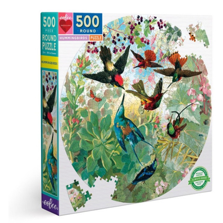 EeBoo 500 db-os Kör puzzle - Hummingbirds (PZFHMB)