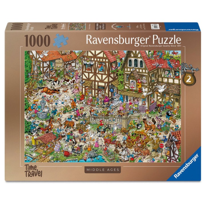 Ravensburger пъзел от 1000 части - Пътуване във времето, Средновековие (12001673)