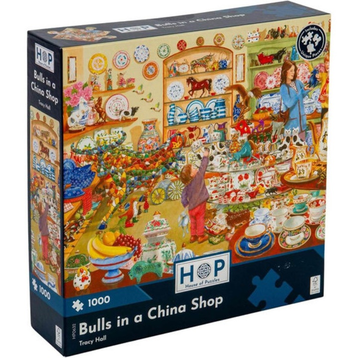 House of Puzzles puzzle de 1000 de piese - Bulls In A China Shop (HP0632)