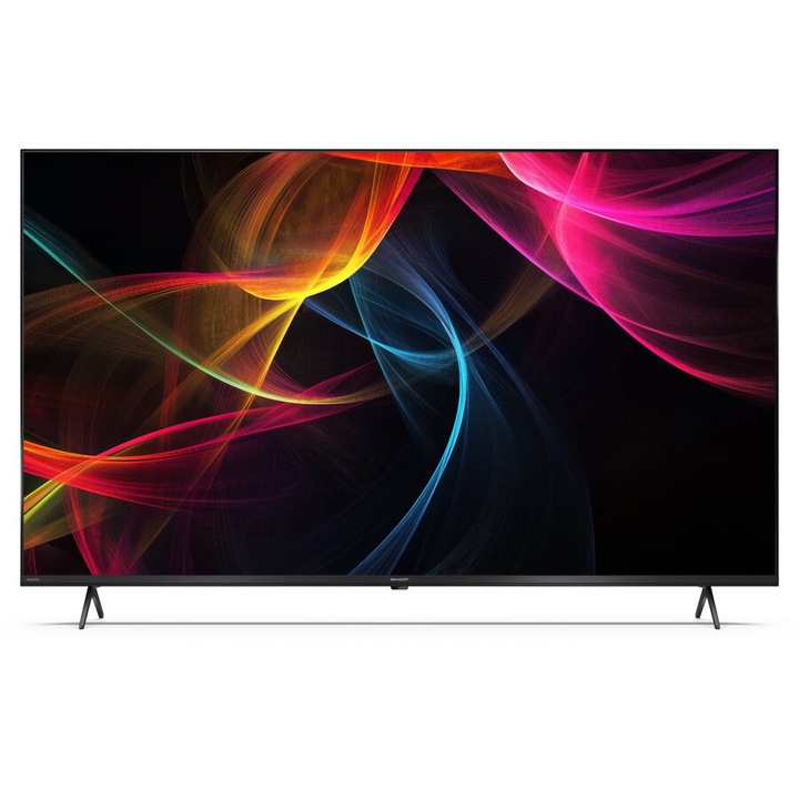 Телевизор Sharp LC-50HL4265E, 50”, 4K, Ultra HD, LED, Google TV, Черен